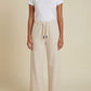 Seamless SeamSoft™ Summer Wide-Leg Pants in cream — front view