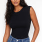 SeamSoft Round Neck Top, seamless round neckline detail with no binding band
