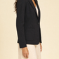 Seamless Slim Blazer in black — side view