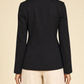 Seamless Slim Blazer in black — back view