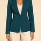 Seamless Slim Blazer in summer green — front